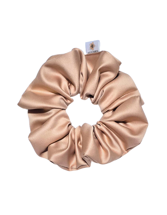 Duna - Scrunchie de Cetim Creme