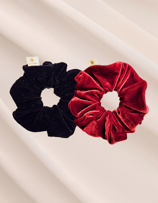 Kit Velvet Duo - 2 unidades de Scrunchies