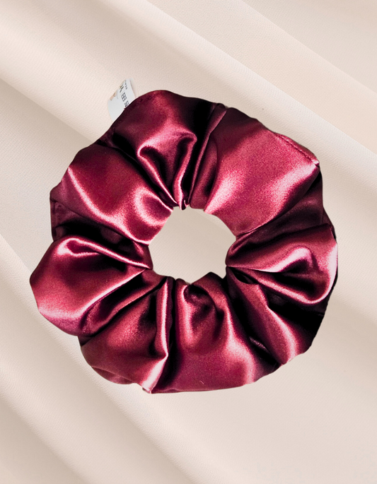 Rubra - Scrunchie de Cetim Vinho