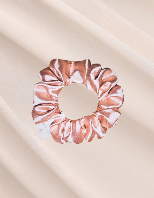 Rosé Blush Mini - Scrunchie de Cetim Rose