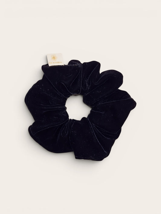 Nuit - Scrunchie de Veludo Alemão Preto