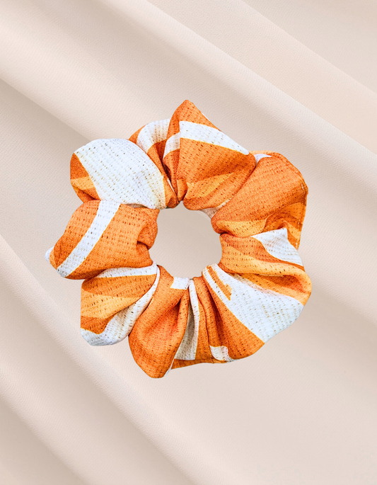 Aquarela Solar - Scrunchie de Seda Estampado