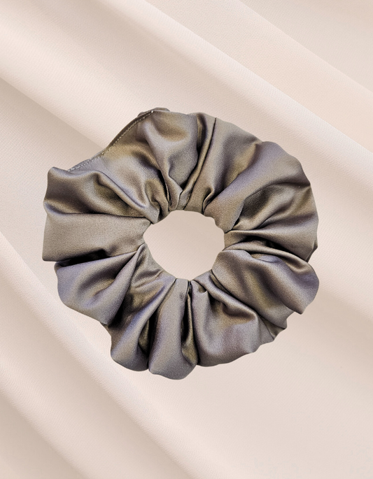 Moon - Scrunchie de Seda Cinza