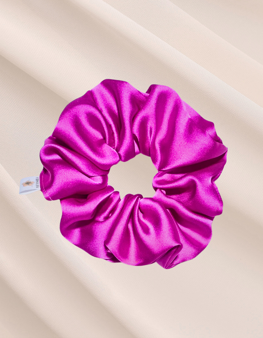 Scrunchie de Seda Rosa Pink - Pétala