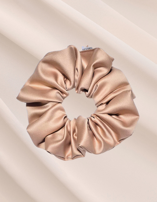 Scrunchie de Cetim Creme - Duna