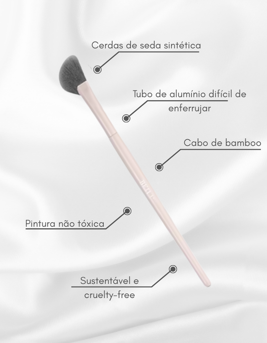 Kit Calm Beauty Olhos - Kit com 8 Pincéis de Maquiagem