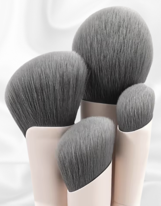 Kit Calm Beauty Pele - Kit com 4 Pincéis de Maquiagem