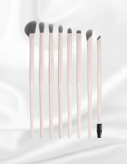 Kit Calm Beauty Olhos - Kit com 8 Pincéis de Maquiagem