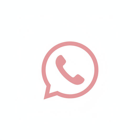 simbolo somente do whatsapp na cor rose